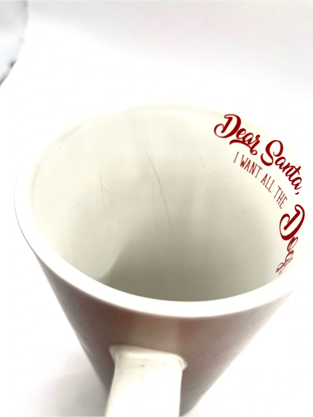 st. nicholas square Holiday/Christmas/Winter/Festive Dogs Ceramic Mug - White